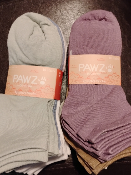 BearPaw Other - BearPaw Mint Green & Lavender Crew Sock Pack